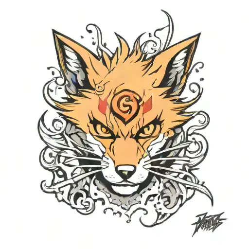 Naruto Fox With Claws Anger