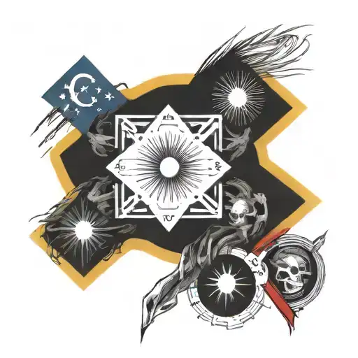 Filipino Flag Morphing Half Skeleton