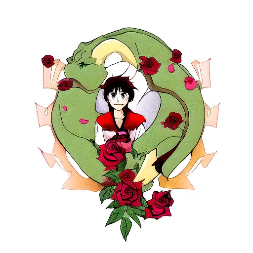 Dragon And Rose