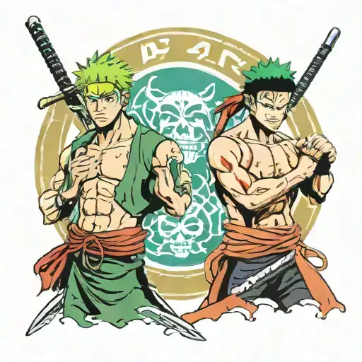 Zoro With Katono From The Anime