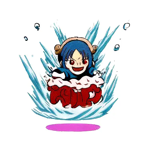 One Piece And Demon Slayer Anime With Water