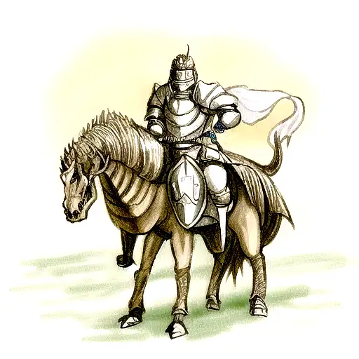 A Medieval Knight Battling A Dragon In A Video Game Setting