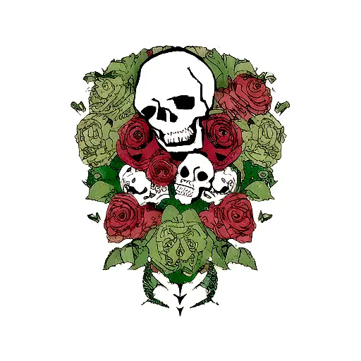 Skull And Roses