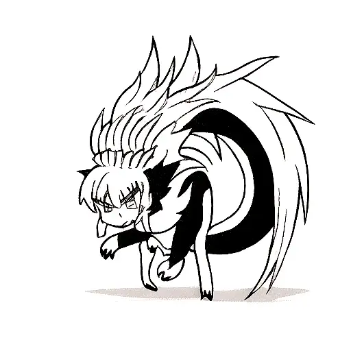 Black And White Dragon Yin Yan