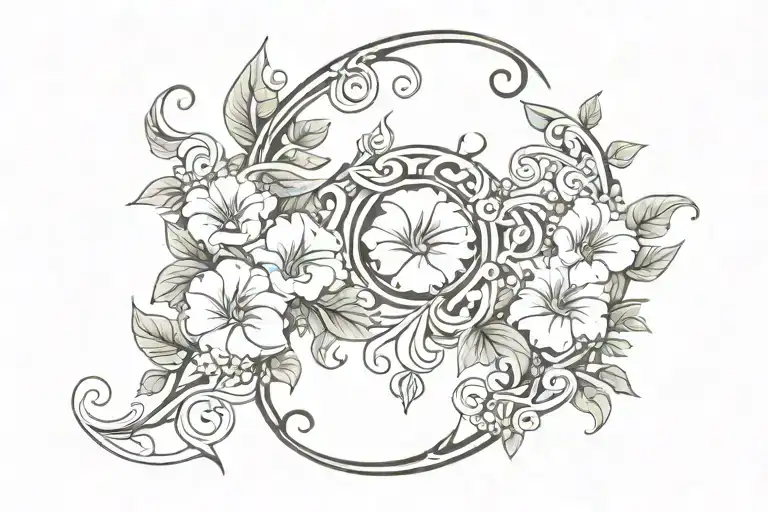 Crescent Vine Of Morning Glory