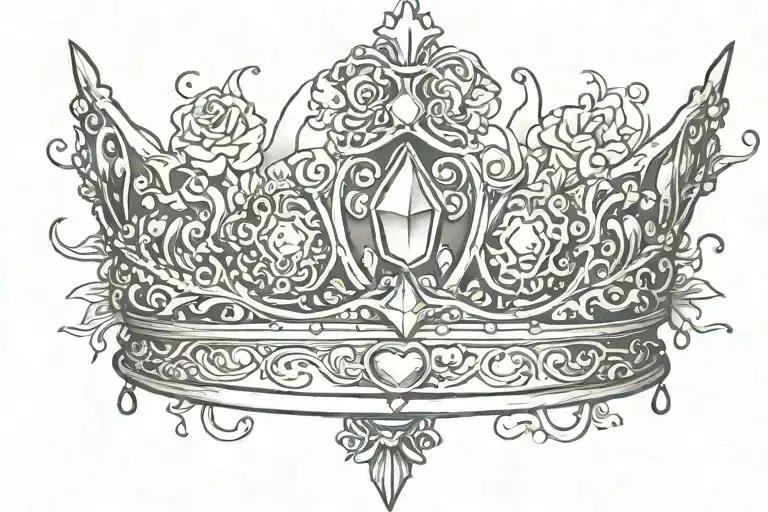 S Is My Queen Crown Made