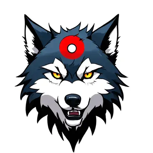 Viscous Dire Wolf With Sharingan Eyes