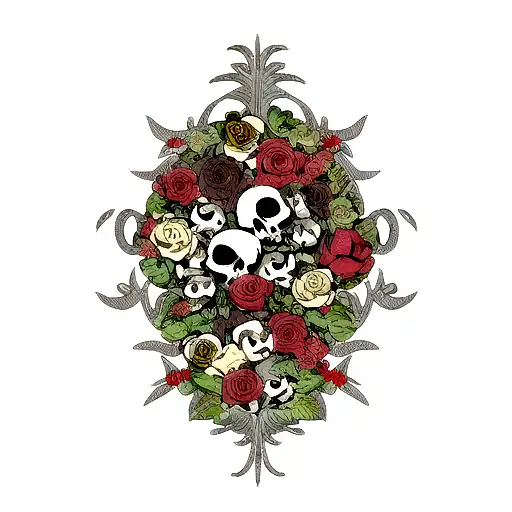 Skull And Roses
