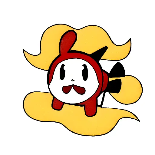 Red Line With Going Merry On Bottom In Black And Thousand Sunny On Top In Color