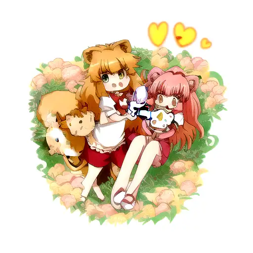 Lily And Lion Form A Heart