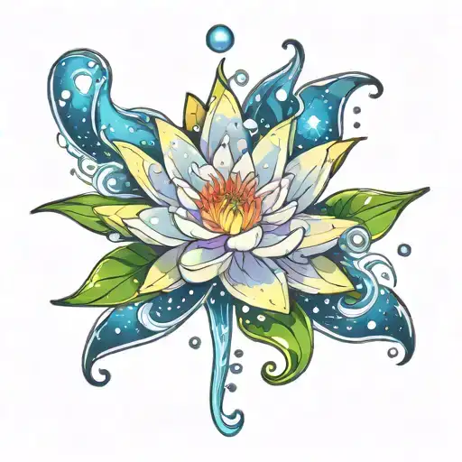 Galaxy Filled Water Lily