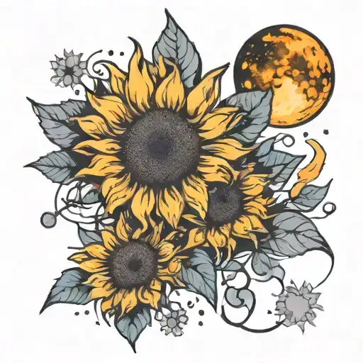 Galaxy Filled Sunflower