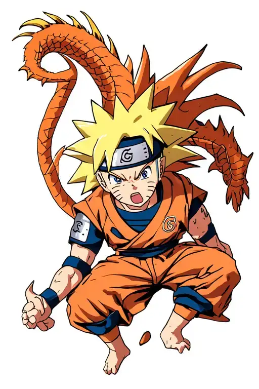 Naruto Characters And Dragon Ball Characters
