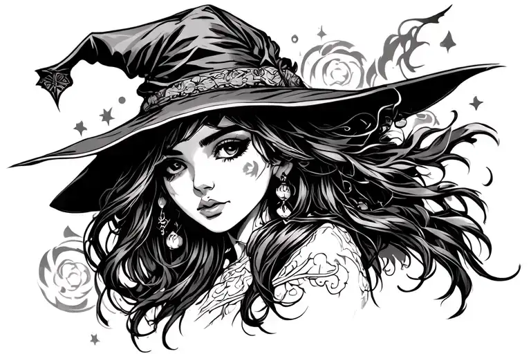 Witchy Line Art Sleeve