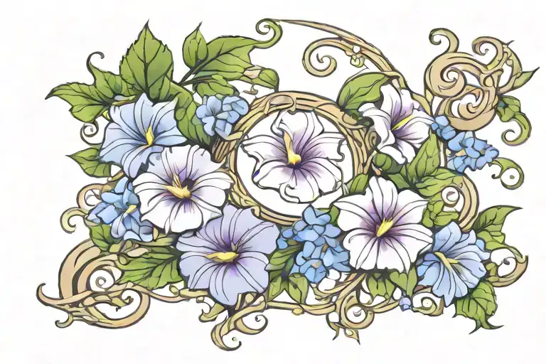 Crescent Vine Of Morning Glory