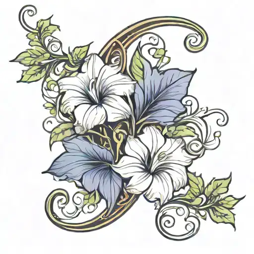 Crescent Vine Of Morning Glory