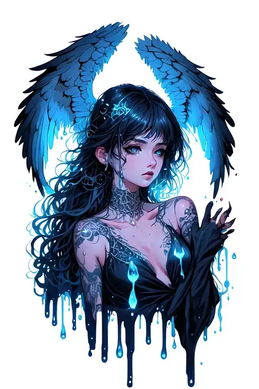 Cybersigilism Angel Tears Dripping