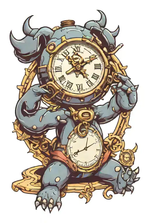 Stitch Holding Clock