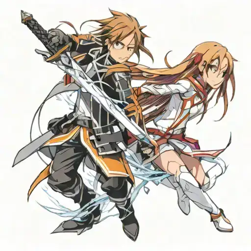 Sword Art Online Asuna And Kirito