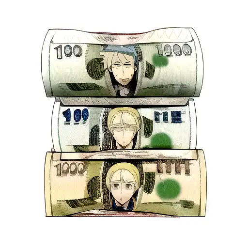 A Stack Of Money Raining Down On A Family Gathering