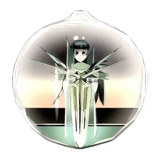 Dagger Embedded In Glass