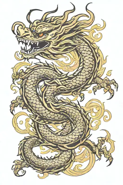 Chinese Dragon Holding In Its Claws A Symbolic Display Ohm Sign