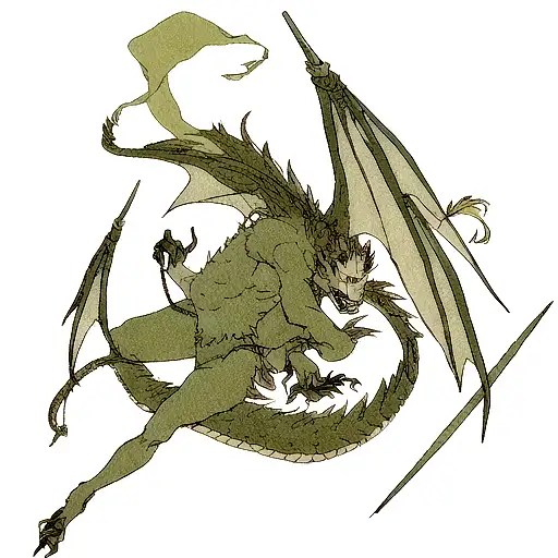 Dragon Symbolizing The Deadly Sin Of Anger