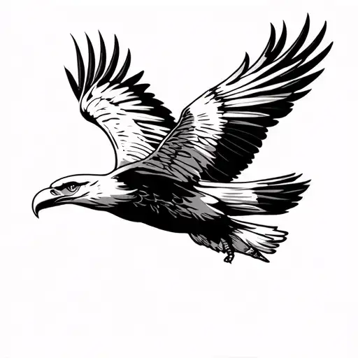 Flying Eagle Soaring