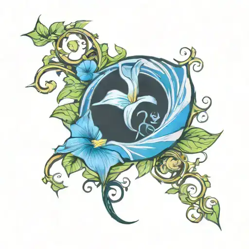 Crescent Vine Of Morning Glory