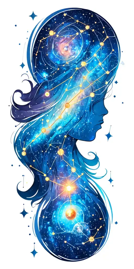 Galaxy Filled With Constellations