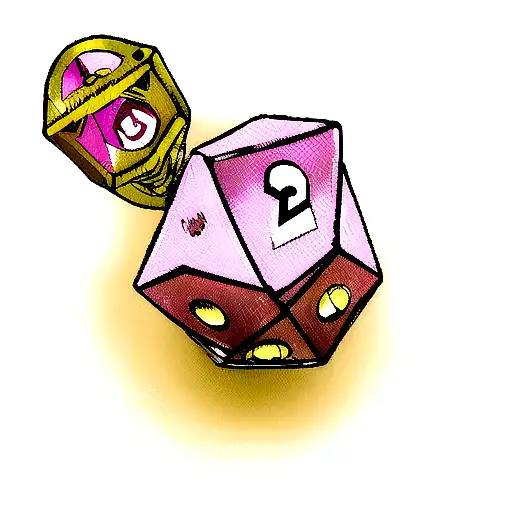 Killer Queen From Jojo's Bizarre Advanture With A D20 Dice