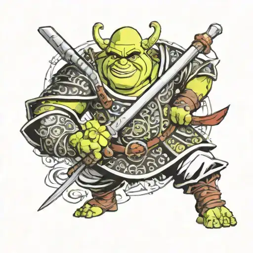 Shrek Samurai Warrior