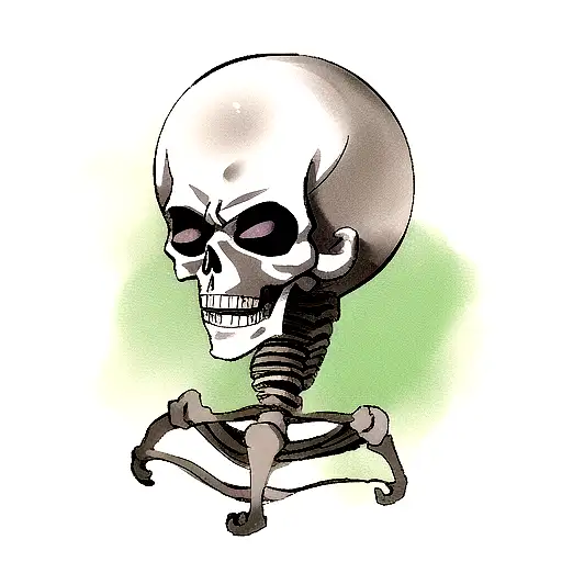 Luffy From One Piece As A Skeleton