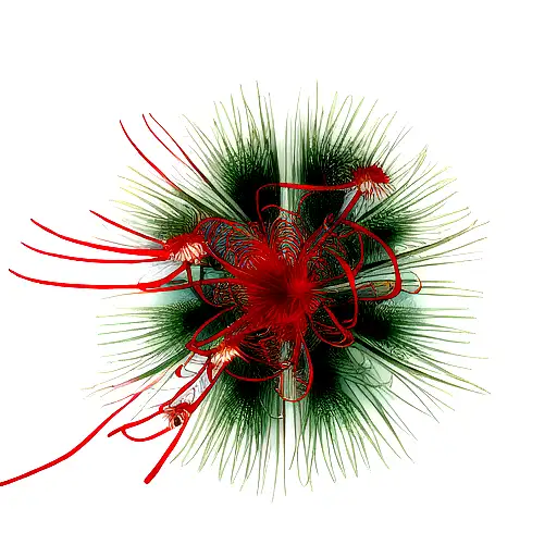 Spider Lily On Flames