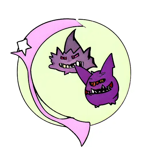 Gengar At The Moon