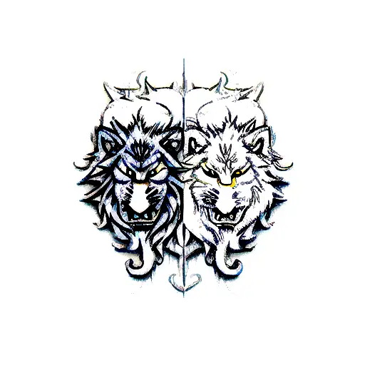 Wolf And Lion Florest