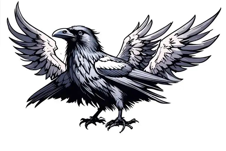 Valhalla Raven Standing