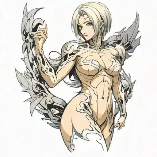 Female Titan Nude Sexy Large Breasted