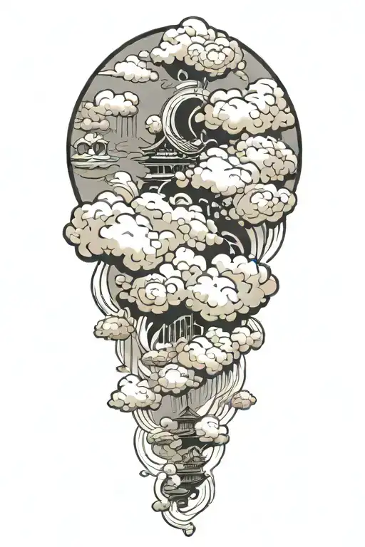 Japanese Clouds Floating