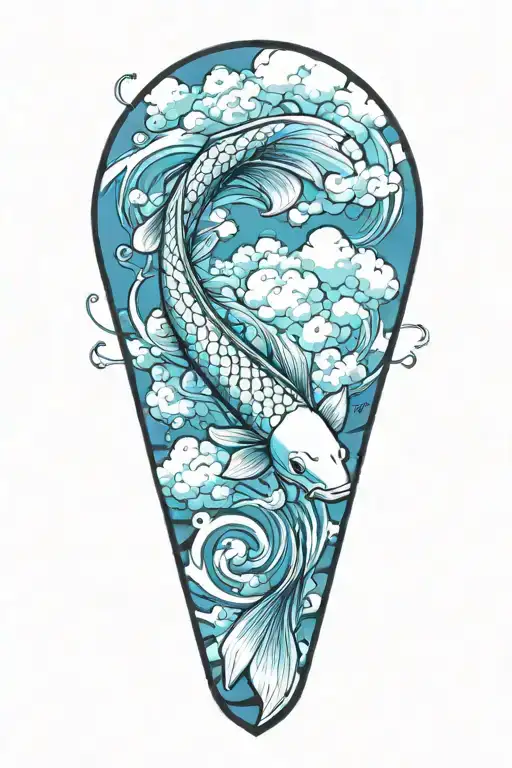 Koi With Clouds