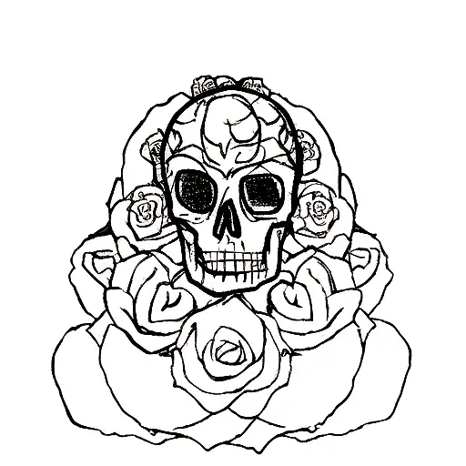 Skull And Roses
