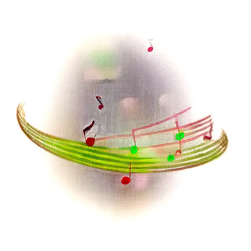 Music Notes Fading Away