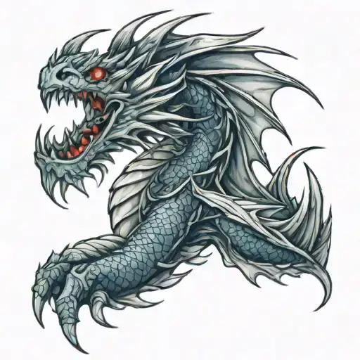 Small Dragon Tattoos On Shoulder