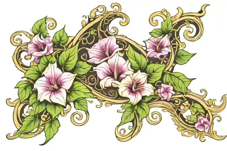 Crescent Vine Of Morning Glory