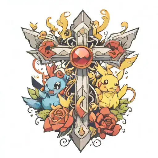 Cross With Pokemon Incorporated Into It