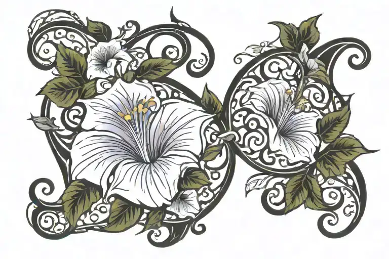 Crescent Vine Of Morning Glory