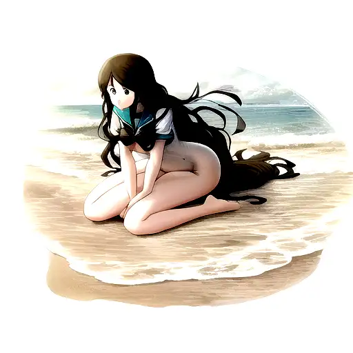 Hourglass Lies On The Seashore