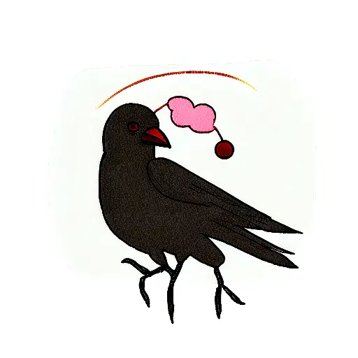 Crow With Clowds