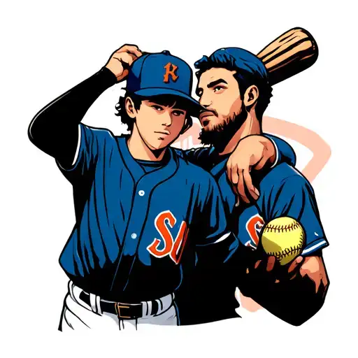 Baseball Son And Father