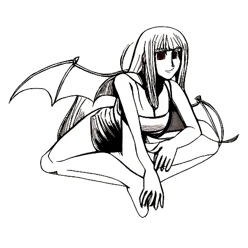 Female Half Demon Half Angel